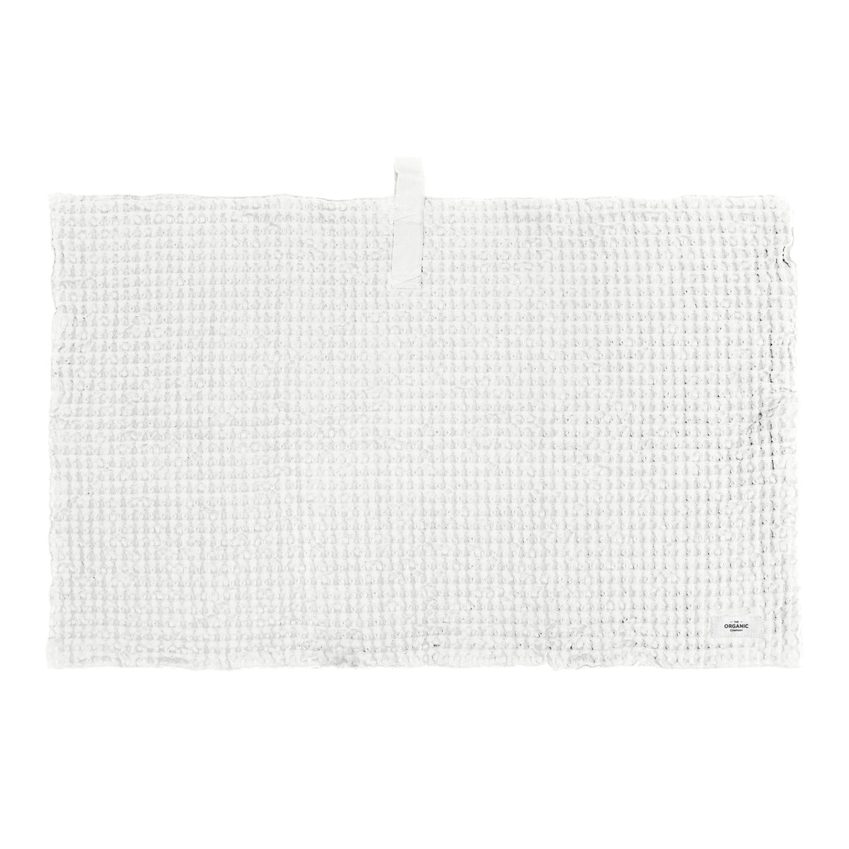 Big Waffle Bath Mat Bath Mat The Organic Company Natural White  