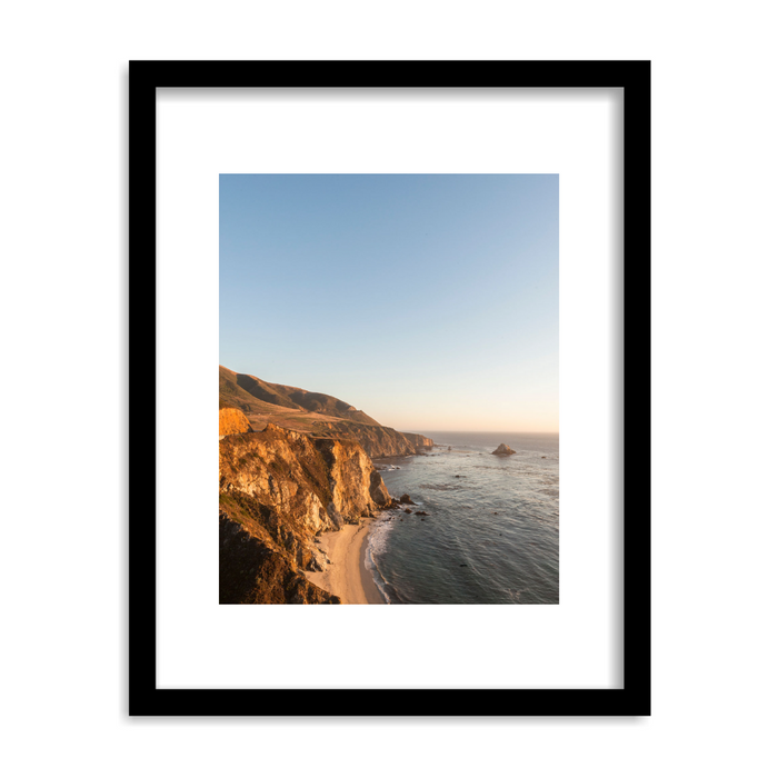 "California Coastline" Framed Print Art Print Lindsay Upson Photography 11" x 14" Framed Black 