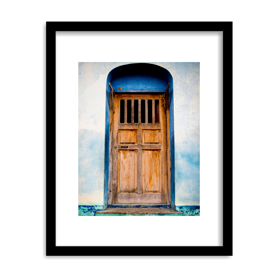 "Casa Azul" Framed Print Art Print Lindsay Upson Photography 11" x 14" Framed Black 