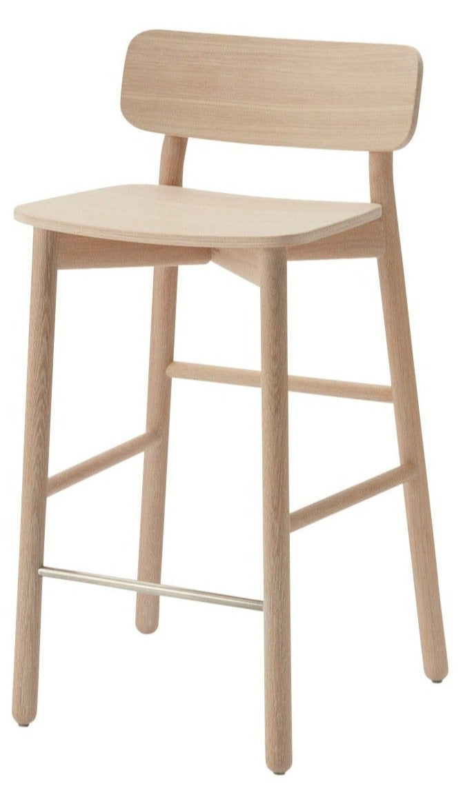 Hven Bar Stool Stool FRITZ HANSEN Oak White Oil  