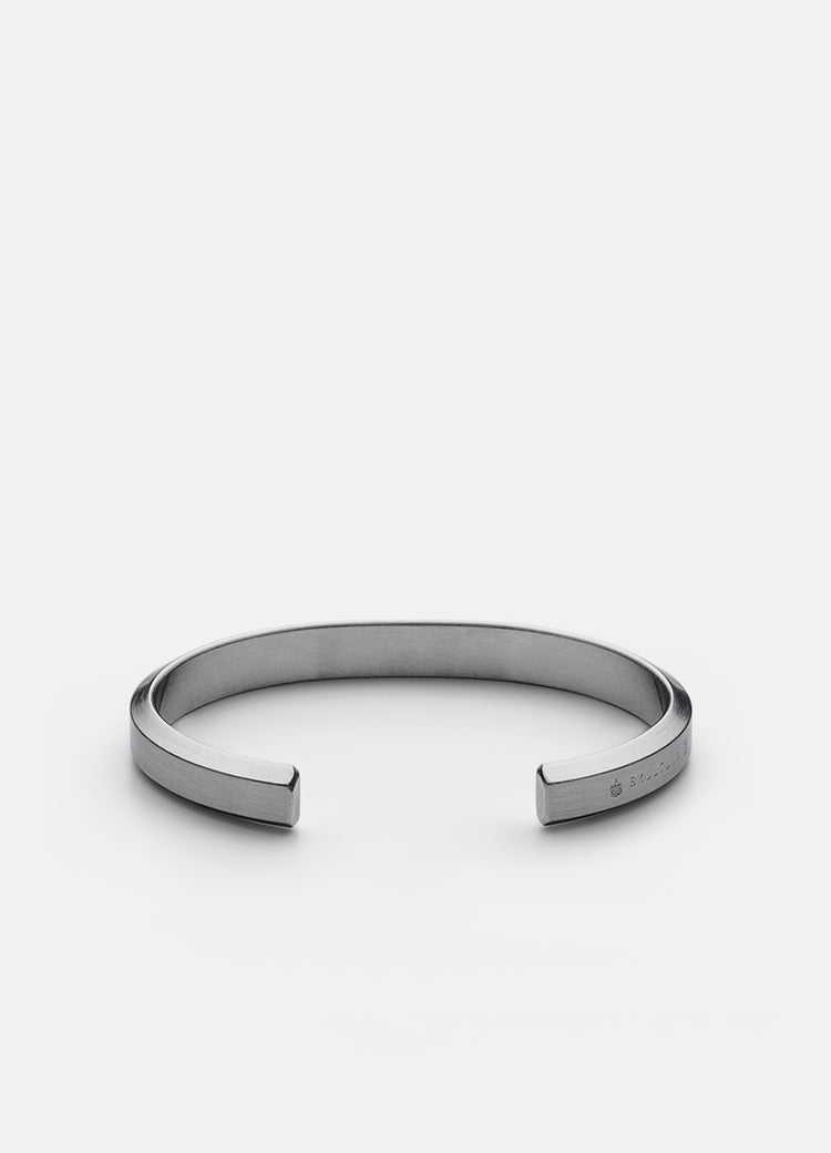 Icon Cuff Bracelet Skultuna Medium Matte Steel 