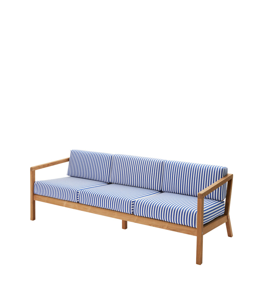 Virkelyst Sofa Sofa FRITZ HANSEN Blue Sea Stripe Three Seat 