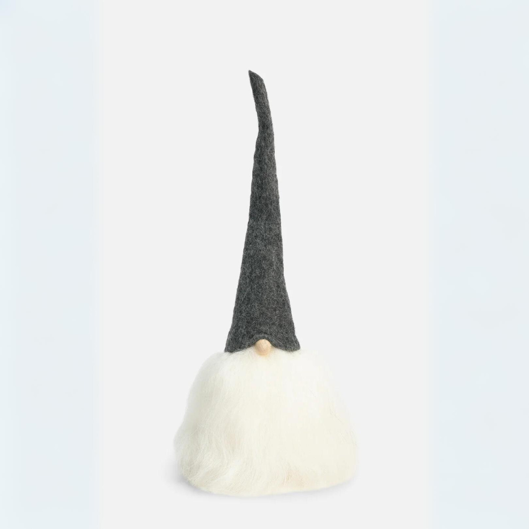 Classic Tomte 12" Gnome Asas Tomtebod Grey Cap/White Hair  