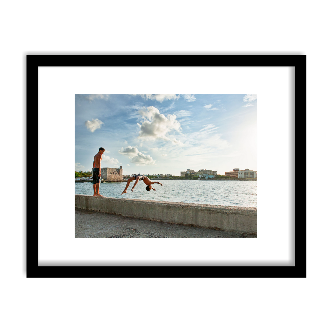 "Sense of Freedom, Havana Cuba" Framed Print Art Print Lindsay Upson Photography 11" x 14" Finished Frame Black 