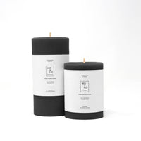 Charcoal Beeswax Pillar Candle Candle Mo & Co Home   