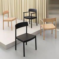 Timb Armchair, Leather Dining Chair Normann Copenhagen   