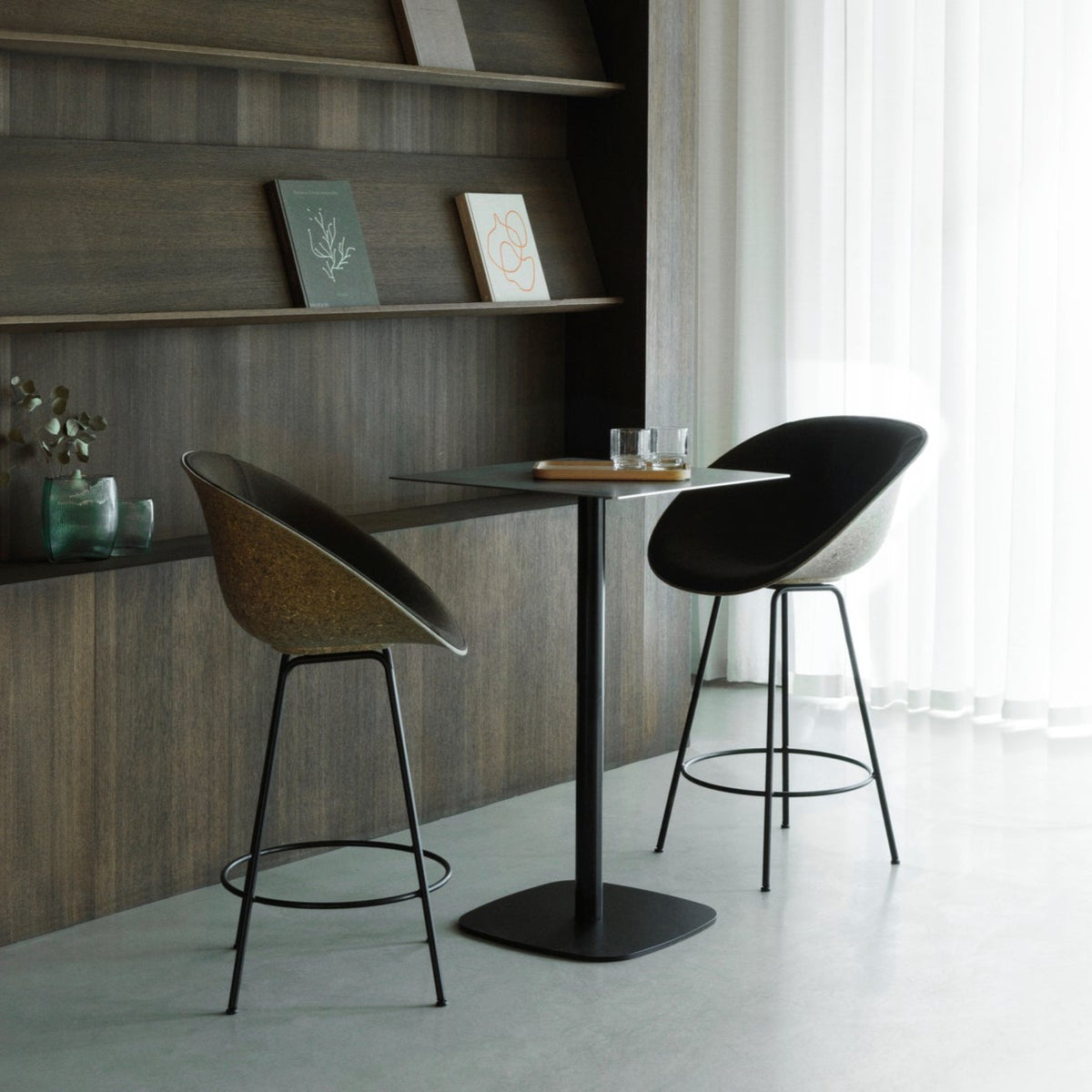 Mat Counter Armchair Counter Stool Normann Copenhagen Black Hemp 