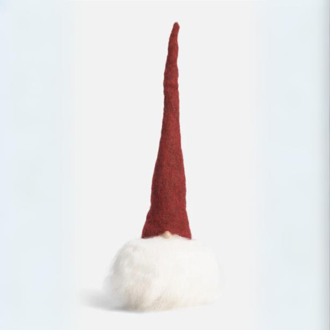 Classic Tomte 10" Gnome Asas Tomtebod Red Cap/White Hair  