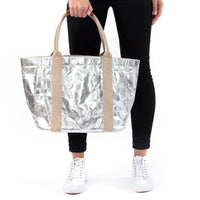 Giulia Tote Bag Handbags Uashmama Large Silver 