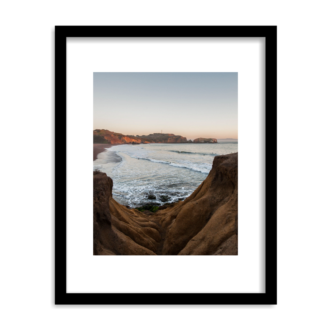 "Surf Cradle" Framed Print Art Print Lindsay Upson Photography 11" x 14" Black 