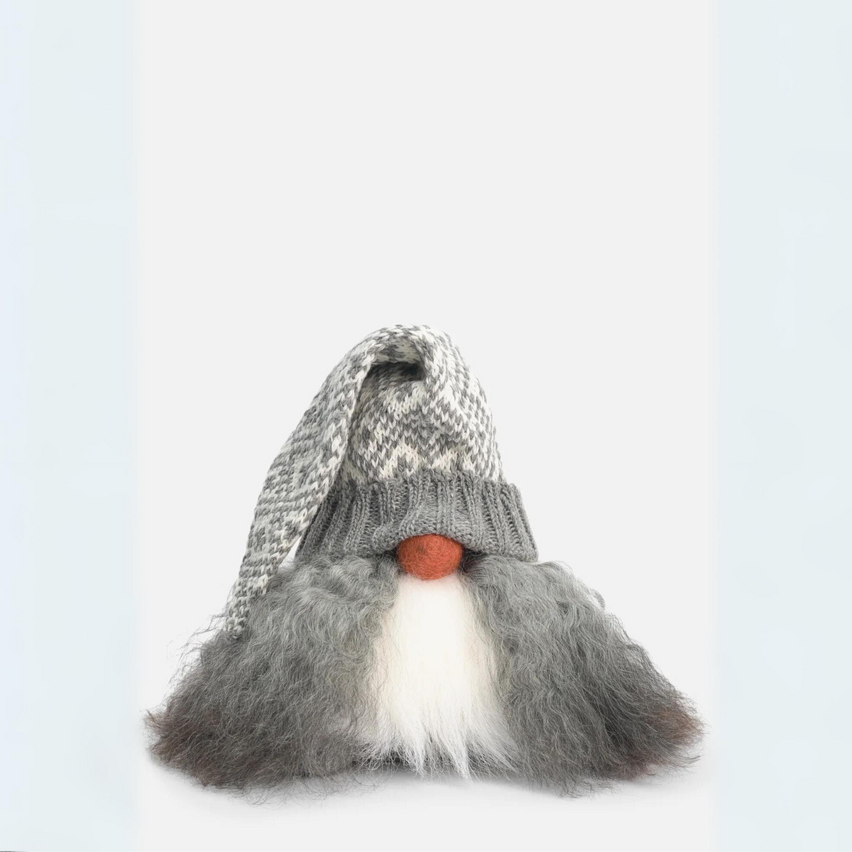 Viktor Knitted Cap Gnome Asas Tomtebod Grey Knitted Cap  