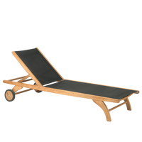 Columbus Sun Lounger Sunlounger FRITZ HANSEN Black  