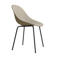 Mat Upholstered Front Chair Dining Chair Normann Copenhagen Black Seaweed Hallingdal 220