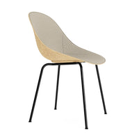 Mat Upholstered Front Chair Dining Chair Normann Copenhagen Black Hemp Hallingdal 220