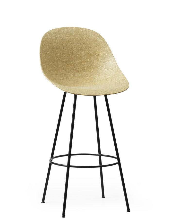 Mat Bar Chair Barstool Normann Copenhagen Black Hemp 