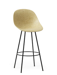 Mat Bar Chair Barstool Normann Copenhagen Black Hemp 