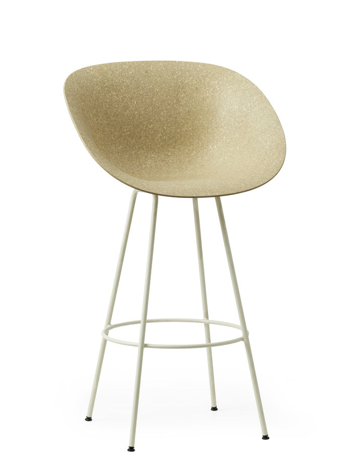 Mat Bar Armchair Barstool Normann Copenhagen Cream Hemp 