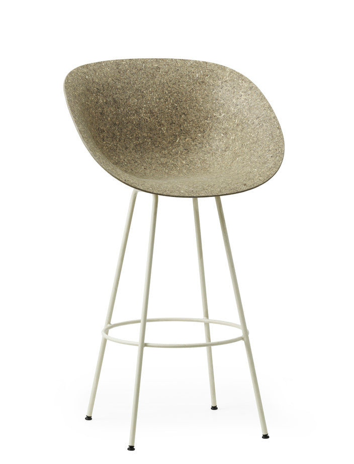 Mat Bar Armchair Barstool Normann Copenhagen Cream Seaweed 