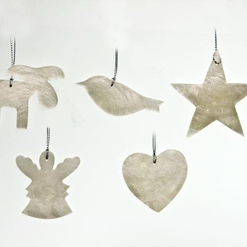 Heart Ornament, White Holiday Ornaments Kinta   