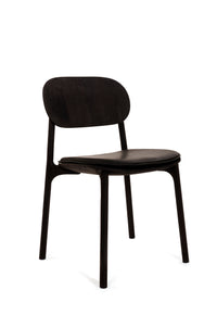 Unna Chair Demo Zanat Maple Black Stain Reshma Rows IV 20.5" H x 20" D x 32.5" H x SH 17.5"