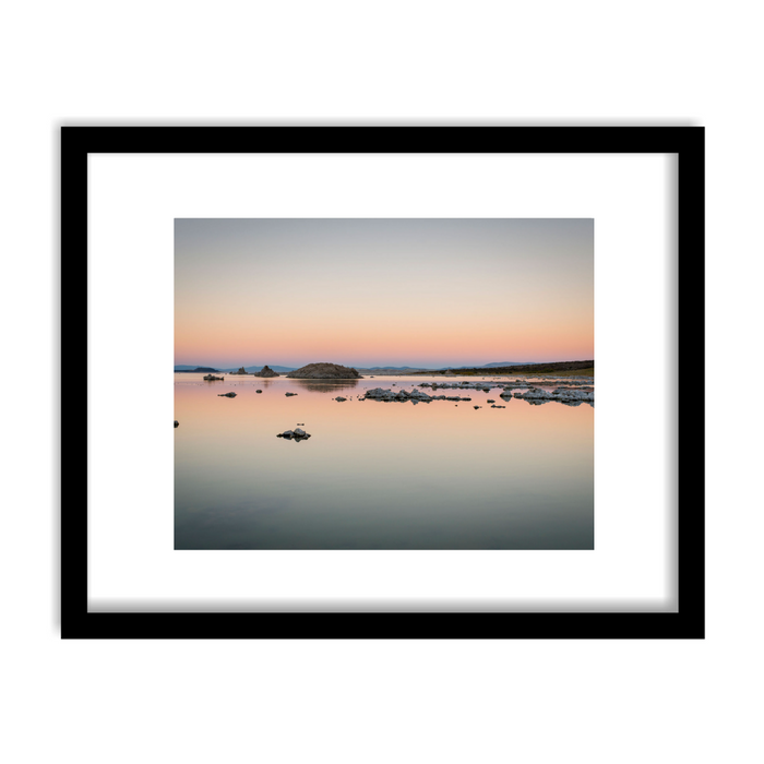 "Mono Lake at Sunset" Framed Print Art Print Lindsay Upson Photography 11" x 14" Finished Frame Black 