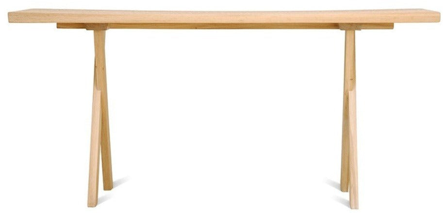 Touch Console Console Table Zanat 63" W x 15.5" D x 29.5" H Oak Oil 