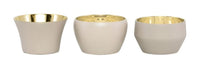 Kin Tea Light Set Candleholder Skultuna Beige Set of 3 