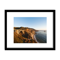 "Bixby, Big Sur" Framed Print Art Print Lindsay Upson Photography 11" x 14" Framed Black 