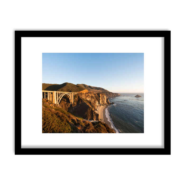 "Bixby, Big Sur" Framed Print Art Print Lindsay Upson Photography 11" x 14" Framed Black 