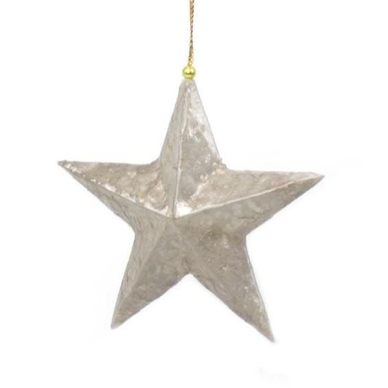 Star Ornament, Buff Holiday Ornaments Kinta   