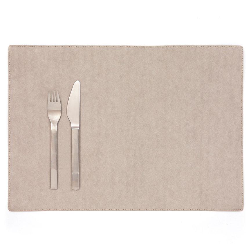 Washable Paper Placemat -Rectangle Table Linens Uashmama Grey Rectangle 