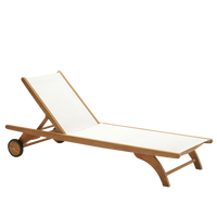 Columbus Sun Lounger Sunlounger FRITZ HANSEN White  