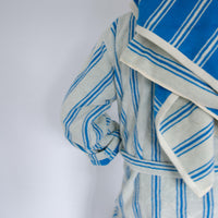 Organic Bathrobe Stripe Bathrobe Homehagen   