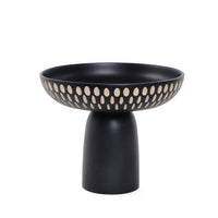 Nera Bowl, Large Decorative Bowl Zanat Black Stained Maple, Black/Black  