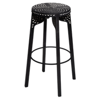 Tattoo Barstool Carved Stool Zanat