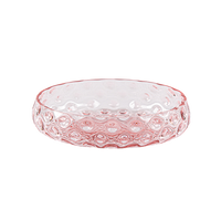 Bubble Glass Bowl Serving Kodanska Pink  