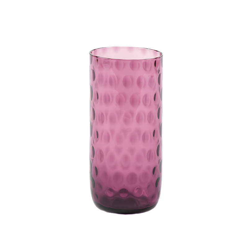 Bubble Glass, Tall Glassware Kodanska Tall Dark Purple 