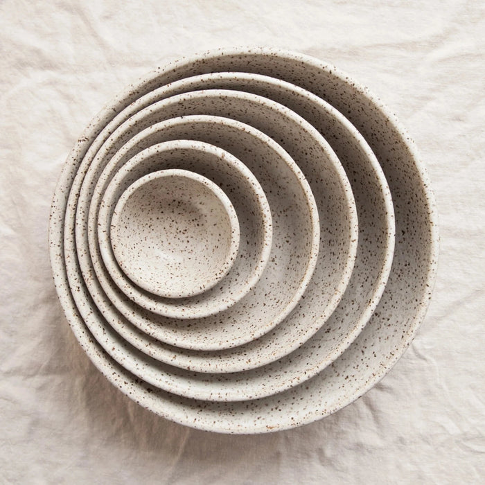 Full Set of Nesting Bowls Serving Earthen   