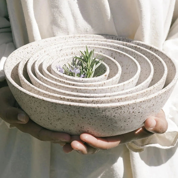 Full Set of Nesting Bowls Serving Earthen   