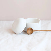 Salt Box + Spoon Serving Sale Earthen