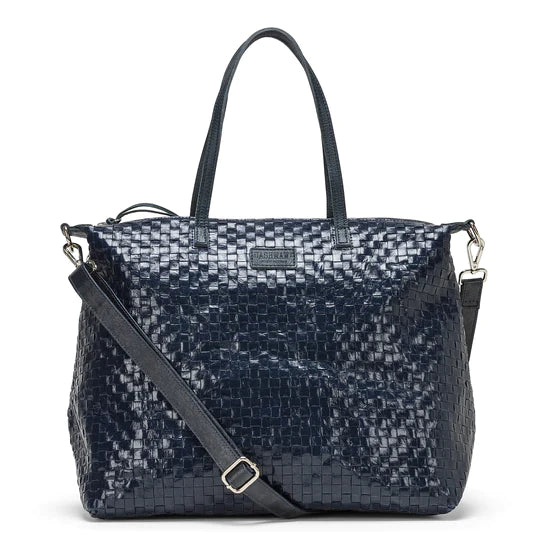 Gemma Bag Tote Bag Uashmama Woven Blue Large 