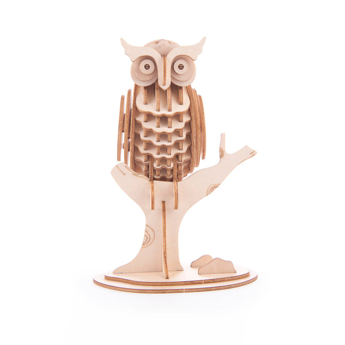 3D Wooden Puzzle, Owl Game Kikkerland   