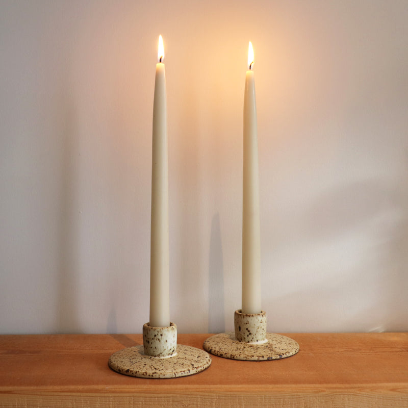 Stoneware Taper Candle Holders Candle Holder Manu Ceramics   