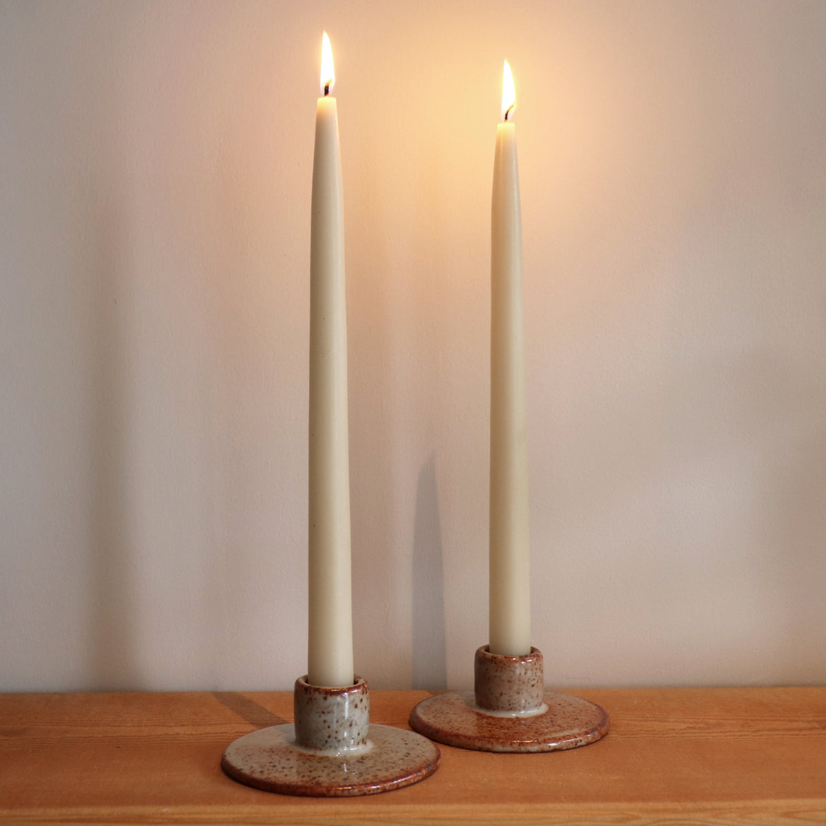 Stoneware Taper Candle Holders Candle Holder Manu Ceramics   