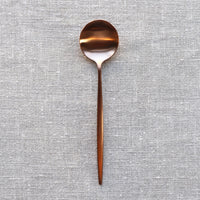 Moon Matte Copper Serving Utensils Serving Utensils Cutipol Serving Spoon  