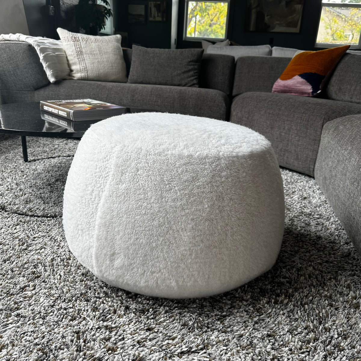 Shearling Pouf Demo Bensen   