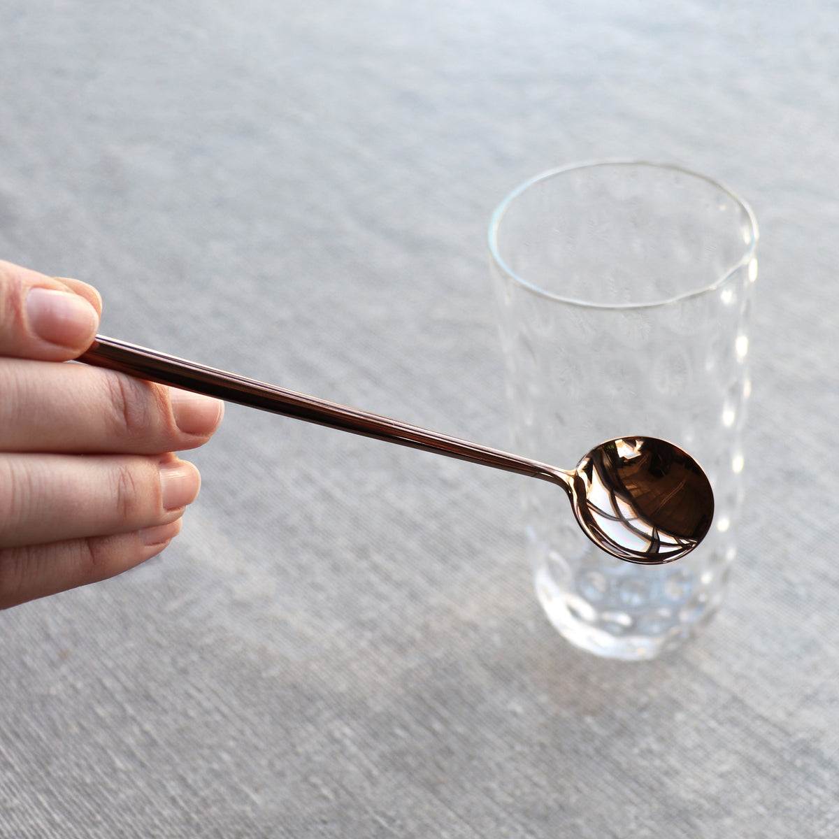 Long Drink Spoon Spoon Cutipol Polished Copper  