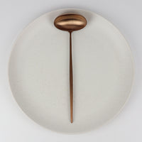 Moon Matte Copper Serving Utensils Serving Utensils Cutipol Soup Ladle  