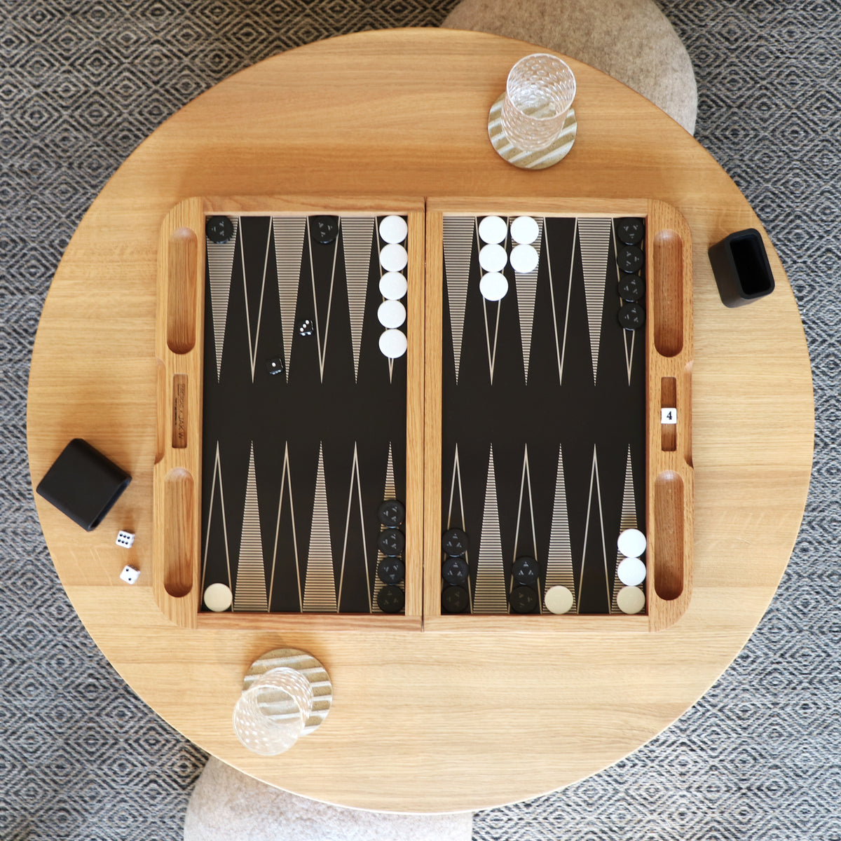 Skyline Backgammon Set Game Fire Road   