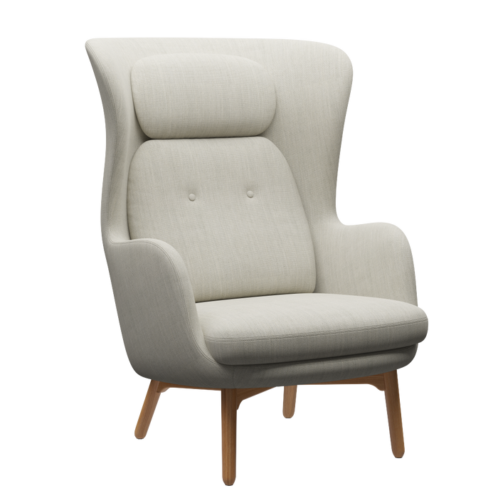 Ro™ Lounge, Wood Lounge Chair FRITZ HANSEN Fiord / Grey (101) Oak 